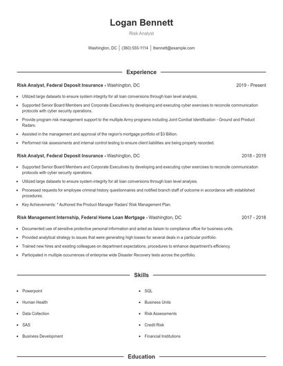 Resume example 1