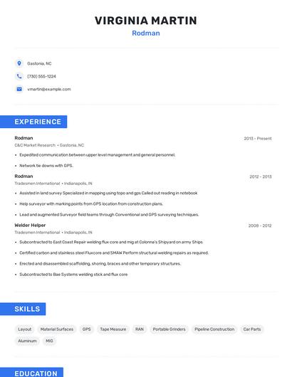 Rodman Resume