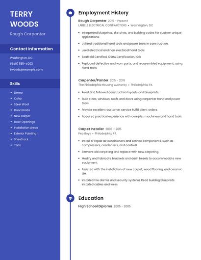 Rough Carpenter Resume