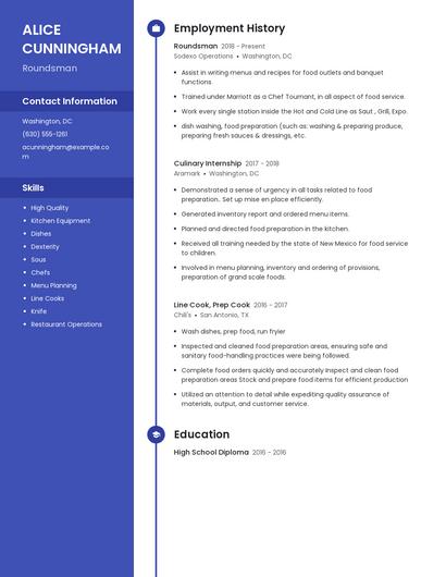 Roundsman Resume