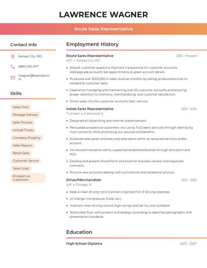 Resume example 3