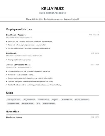 Resume example 2
