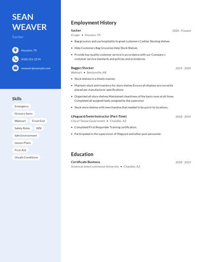 Sacker Resume