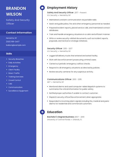 Resume example 4