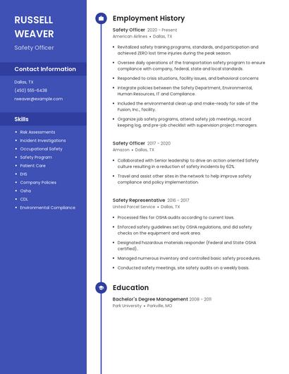 Resume example 4