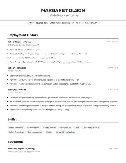 Resume example 2