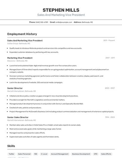 Resume example 2