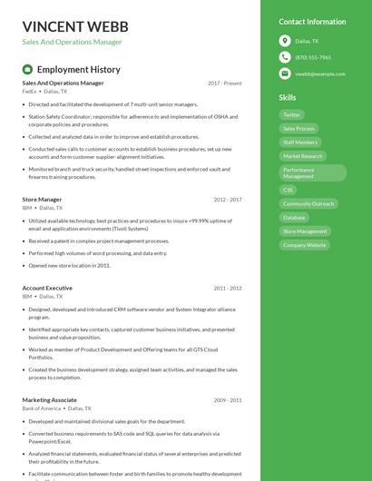 Resume example 4
