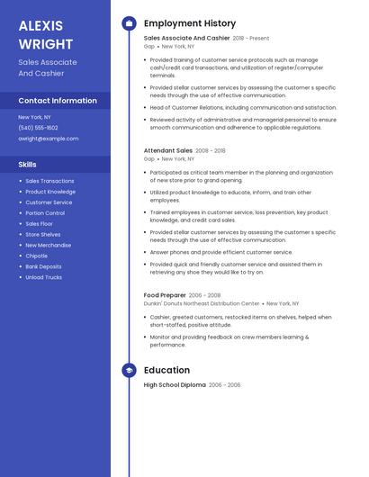 Resume example 4