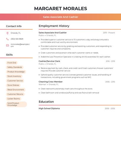 Resume example 3