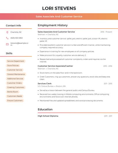 Resume example 3