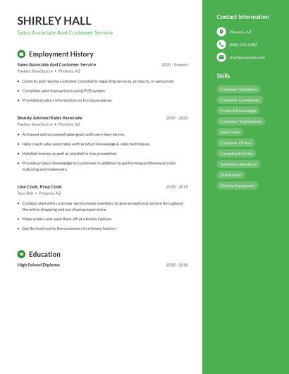 Resume example 4
