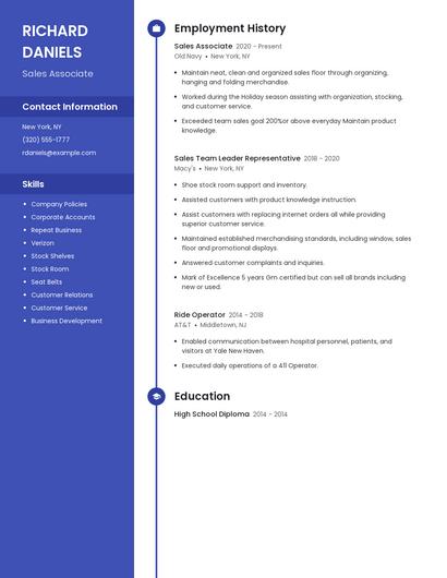 Resume example 4