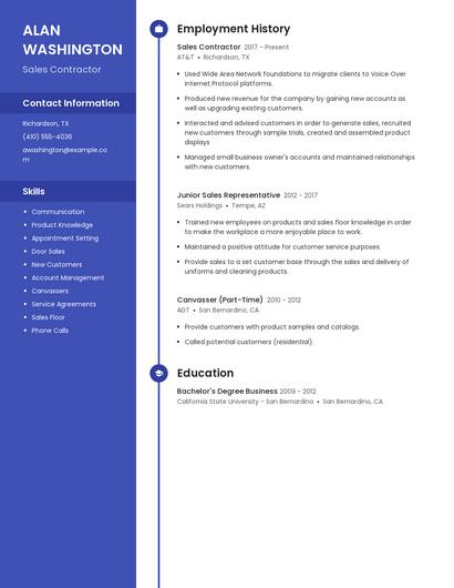 Resume example 5