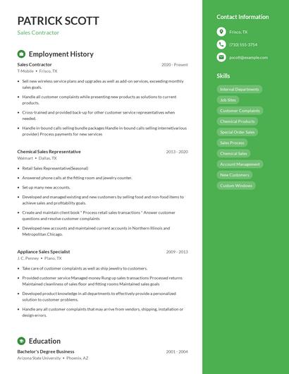 Resume example 4
