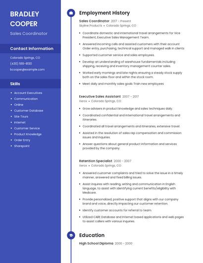 Resume example 5