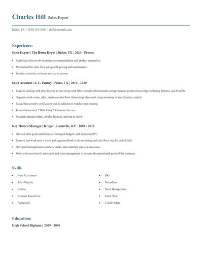 Sales Expert Resume