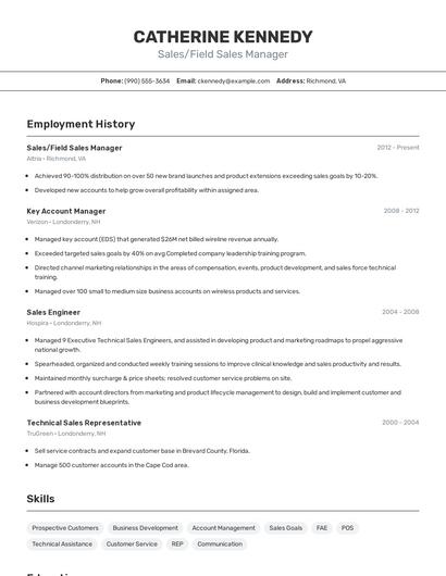 Resume example 2