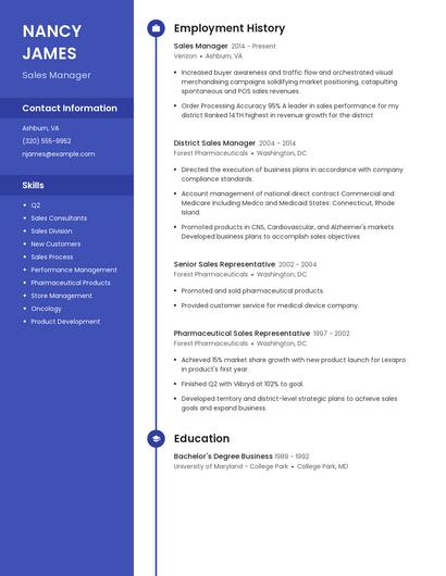 Resume example 5