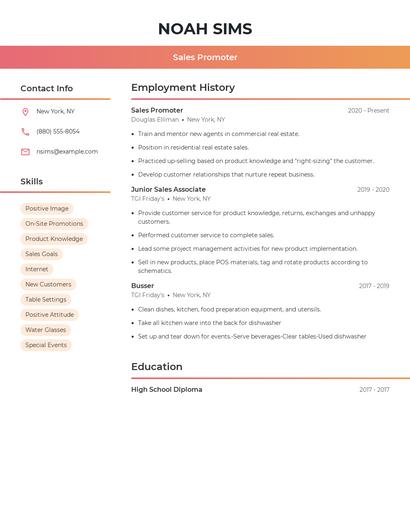 Resume example 3