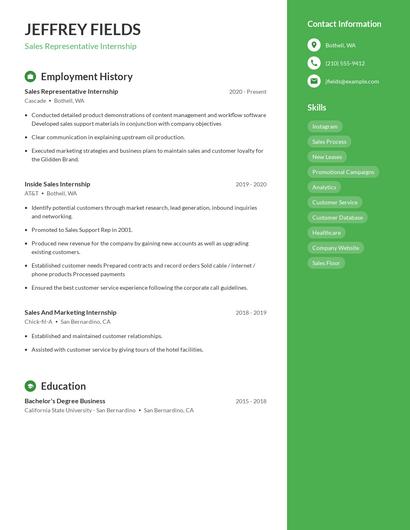 Resume example 4