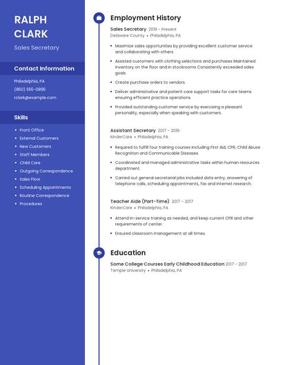 Resume example 5