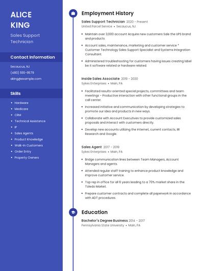 Resume example 4