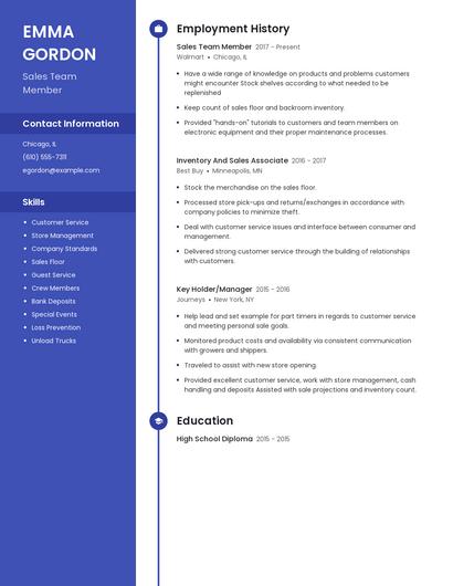 Resume example 5