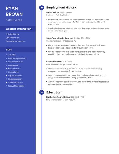 Sales Trainee Resume