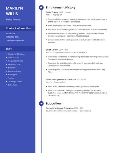 Resume example 5