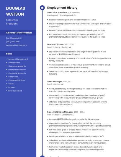 Resume example 5