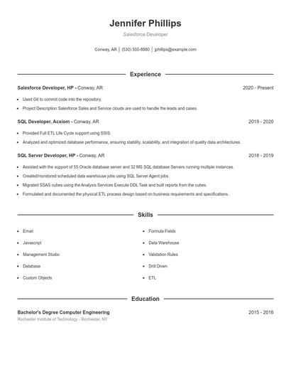 Resume example 1