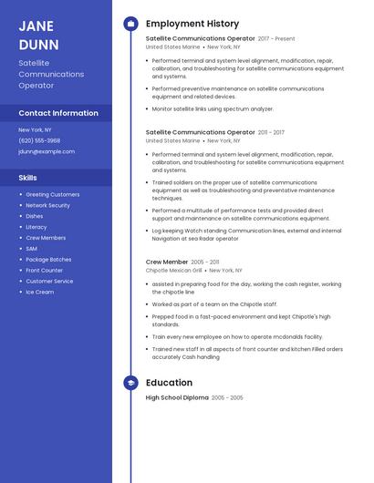 Resume example 5