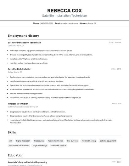 Resume example 2