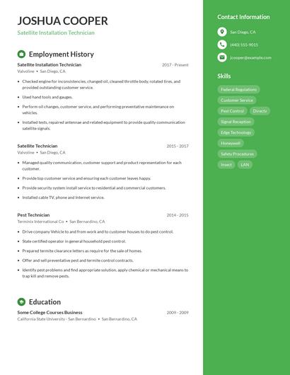 Resume example 4