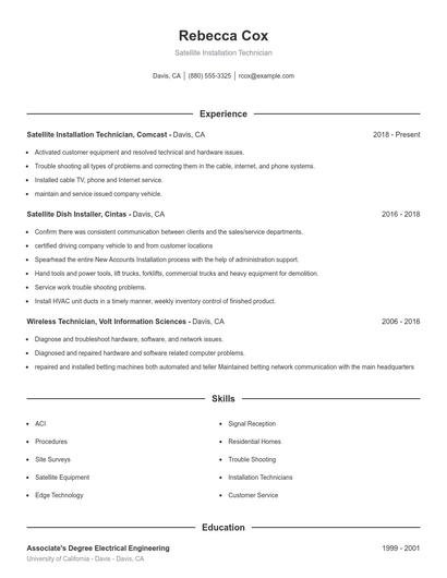 Resume example 1