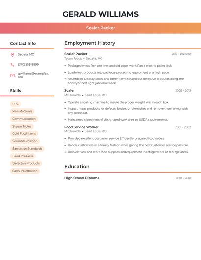 Scaler-Packer Resume