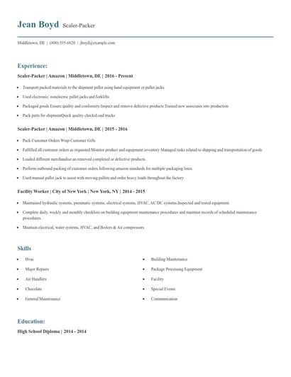 Scaler-Packer Resume
