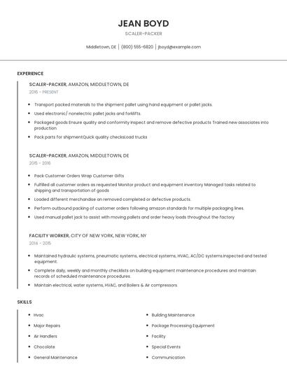 Scaler-Packer Resume