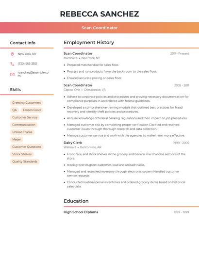 Resume example 3