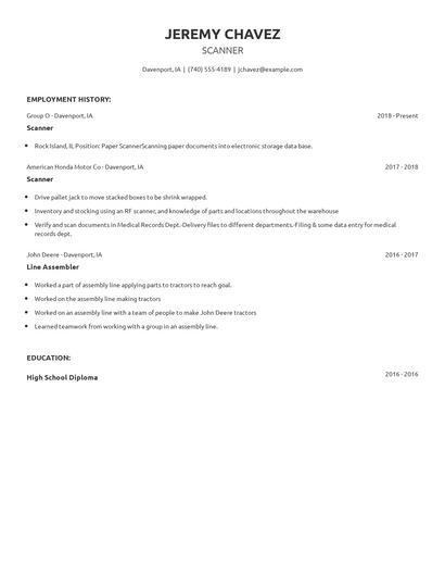 Scanner Resume