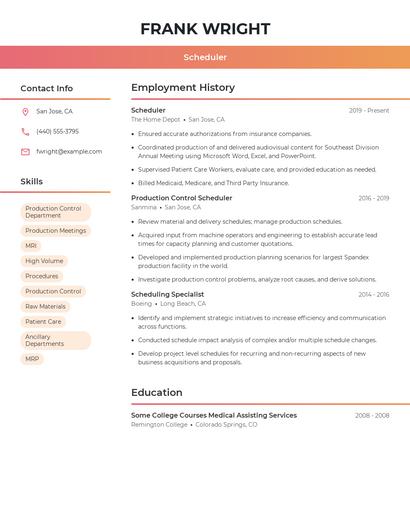 Resume example 3