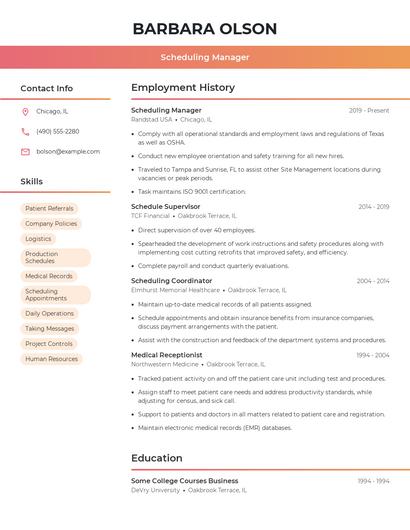 Resume example 3