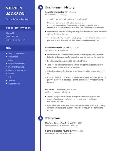 Resume example 4