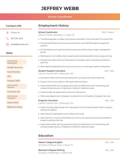 Resume example 3
