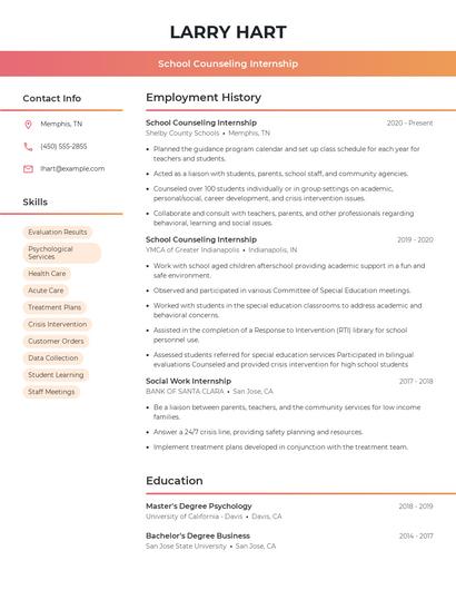 Resume example 3