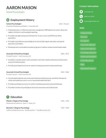 Resume example 4