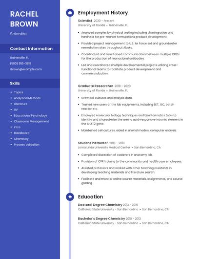 Resume example 4