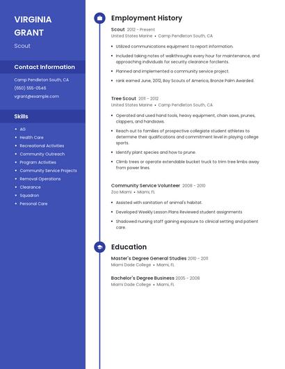 Scout Resume