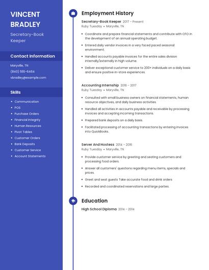 Resume example 4